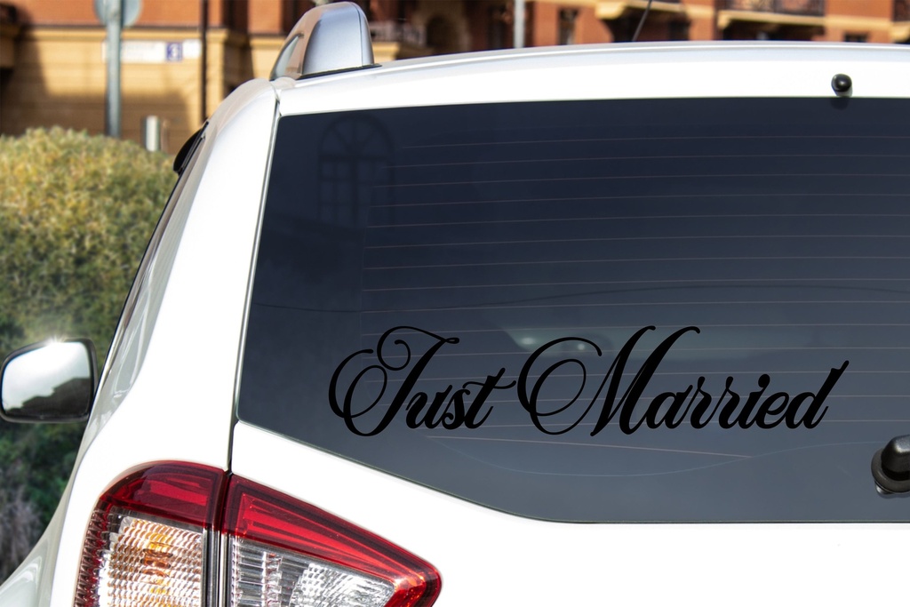 Sticker JUST MARRIED