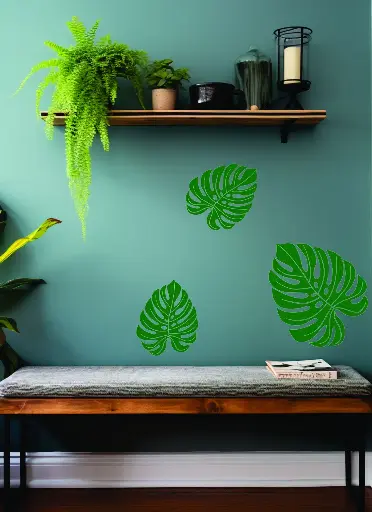 Sticker Autocollant Feuille Monstera