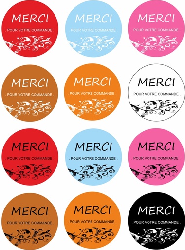 Sticker " Merci "