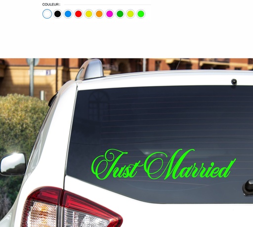 Sticker JUST MARRIED